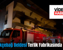 Siirt Gökçebağ Beldesi Terlik Fabrikasında Yangın!