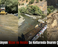 Siirt’i Besleyen Hizan ve Hesko Su Hatlarında Onarım Çalışması