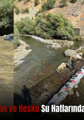 Siirt’i Besleyen Hizan ve Hesko Su Hatlarında Onarım Çalışması