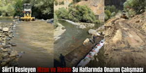 Siirt’i Besleyen Hizan ve Hesko Su Hatlarında Onarım Çalışması