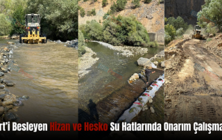 Siirt’i Besleyen Hizan ve Hesko Su Hatlarında Onarım Çalışması