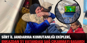 SİİRT İL JANDARMA KOMUTANLIĞI EKİPLERİ, ENKAZDAN 51 VATANDAŞI SAĞ ÇIKARMAYI BAŞARDI