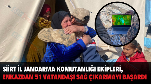 SİİRT İL JANDARMA KOMUTANLIĞI EKİPLERİ, ENKAZDAN 51 VATANDAŞI SAĞ ÇIKARMAYI BAŞARDI