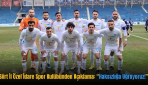 Siirt İl Özel İdare Spor Kulübünden Açıklama: “Haksızlığa Uğruyoruz!”