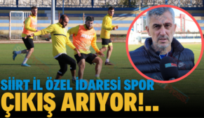 Siirt İl Özel İdaresi Spor Çıkış Arıyor!..