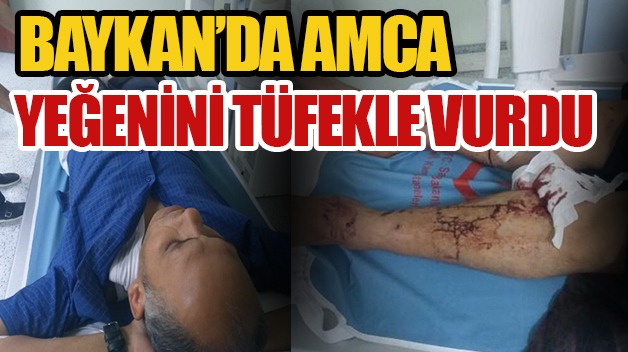 BAYKAN’DA AMCA YEĞENİNİ TÜFEKLE VURDU