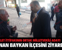 SİİRT MİLLET İTTİFAKININ ORTAK MİLLETVEKİLİ ADAYI DAYANAN BAYKAN İLÇESİNİ ZİYARET ETTİ