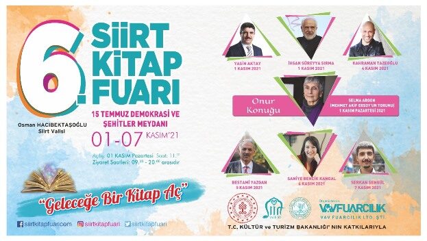 Siirt 6. Kitap fuarı, 1 Kasım’da kitapseverlerle buluşuyor. Bu yıl altıncısı düzenlenecek Siirt Kitap