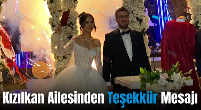 Kızılkan Ailesinden Teşekkür Mesajı