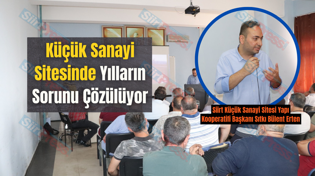 Küçük Sanayi Sitesinde Yılların Sorunu Çözülüyor