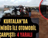 Kurtalan’da Minibüs İle Otomobil Çarpıştı: 4 Yaralı