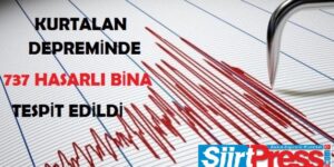 KURTALAN DEPREMİNDE 737 HASARLI BİNA TESPİT EDİLDİ