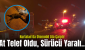 Kurtalan’da Otomobil Ata Çarptı! At Telef Oldu, Sürücü Yaralı..