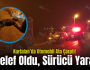 Kurtalan’da Otomobil Ata Çarptı! At Telef Oldu, Sürücü Yaralı..