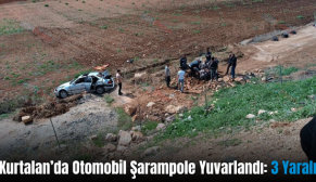 Kurtalan’da Otomobil Şarampole Yuvarlandı: 3 Yaralı