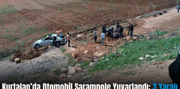 Kurtalan’da Otomobil Şarampole Yuvarlandı: 3 Yaralı