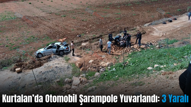 Kurtalan’da Otomobil Şarampole Yuvarlandı: 3 Yaralı