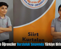 Kurtalanlı Öğrenciler Bursluluk Sınavında Türkiye Birincisi Oldu