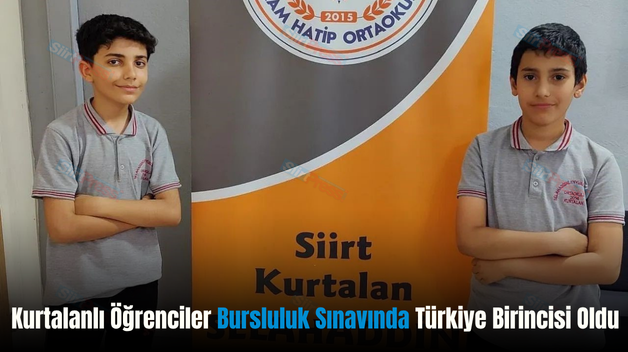 Kurtalanlı Öğrenciler Bursluluk Sınavında Türkiye Birincisi Oldu