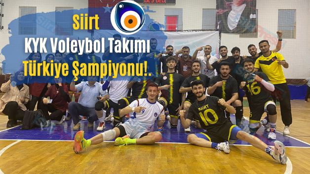 Siirt KYK Voleybol Takımı Türkiye Şampiyonu!.