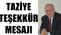 M.KEMAL BİLİM’DEN TAZİYE TEŞEKKÜR MESAJI