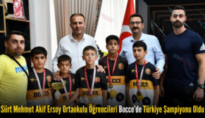 Siirt Mehmet Akif Ersoy Ortaokulu Öğrencileri Bocce’de Türkiye Şampiyonu Oldu