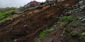 MEYDANDERE (BUŞİ) KÖYÜNDE YAŞANAN HEYELAN KORKUTTU