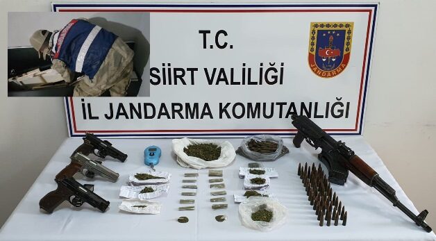 Siirt merkezli 8 ilde Jandarma Komutanlığınca Terör ve Organize Suç