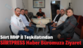 Siirt MHP İl Teşkilatından SİİRTPRESS Haber Büromuza Ziyaret