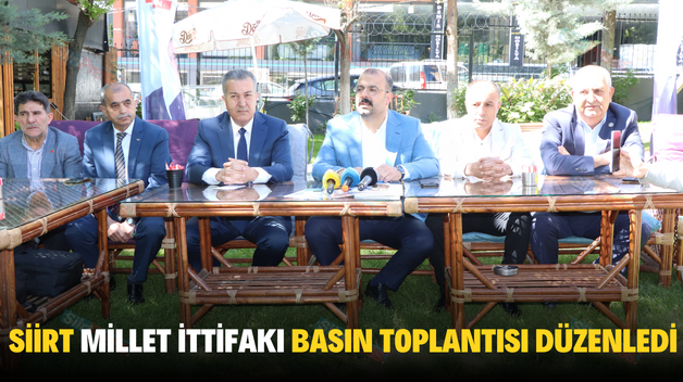 SİİRT MİLLET İTTİFAKI BASIN TOPLANTISI DÜZENLEDİ