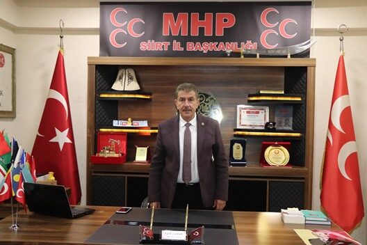 Milliyetçi Hareket Partisi (MHP) Siirt İl Başkanı M. Fatih Cantürk,