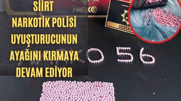 Siirt Narkotik Polisi Uyuşturucunun Ayağını Kırmaya Devam Ediyor