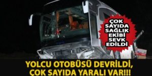 SİİRT OTOBÜSÜ GAZİANTEP’TE KAZA YAPTI: 20 YARALI