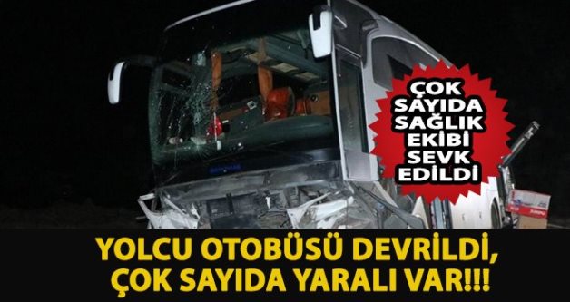 SİİRT OTOBÜSÜ GAZİANTEP’TE KAZA YAPTI: 20 YARALI