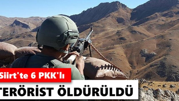 PERVARİ’DE PKK’YA AĞIR DARBE: 6 TERÖRİST ÖLDÜRÜLDÜ