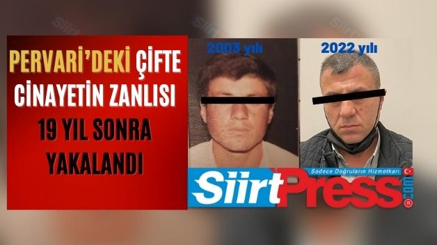 Pervari’deki Çifte Cinayetin Zanlısı 19 Yıl Sonra Yakalandı