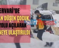 Pervari’de Damdan Düşen Çocuk, Köy Yolu Açılarak Hastaneye Ulaştırıldı