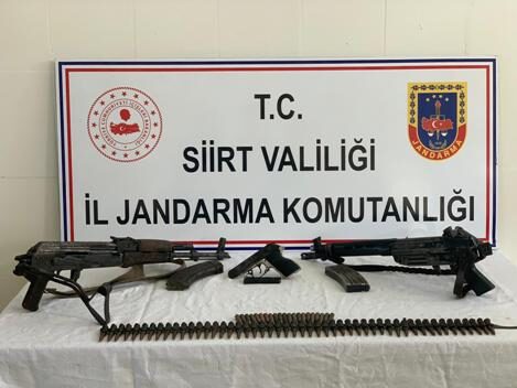 Siirt’in Pervari ilçesinde düzenlenen operasyonlarda, terör örgütü PKK mensuplarına ait