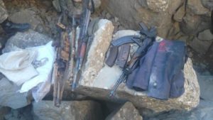 Siirt’in Pervari ilçesine bağlı Geçittepe kırsalında düzenlenen operasyonda teröristlere ait