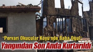 Siirt’in Pervari ilçesine bağlı Okçular köyündeki bir evde sobadan sıçrayan