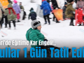 Pervari’de Eğitime Kar Engeli!..Okullar 1 Gün Tatil Edildi