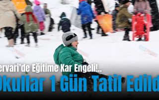 Pervari’de Eğitime Kar Engeli!..Okullar 1 Gün Tatil Edildi