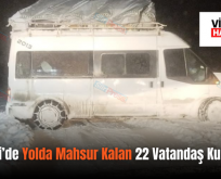 Pervari’de Yolda Mahsur Kalan 22 Vatandaş Kurtarıldı