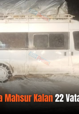 Pervari’de Yolda Mahsur Kalan 22 Vatandaş Kurtarıldı