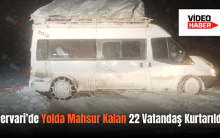 Pervari’de Yolda Mahsur Kalan 22 Vatandaş Kurtarıldı