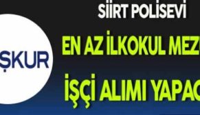 SİİRT POLİS EVİ 1 GEÇİCİ PERSONEL ALACAK…BAŞVURU İÇİN SON 4 GÜN…