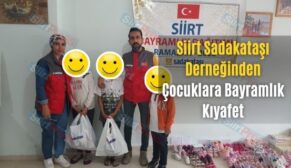 Siirt Sadakataşı Derneğinden Çocuklara Bayramlık Kıyafet