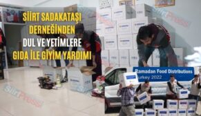 Siirt Sadakataşı Derneğinden Dul Ve Yetimlere Gıda İle Giyim Yardımı