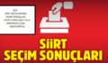 SİİRT KESİN SEÇİM SONUÇLARI