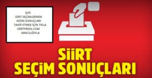 24 HAZİRAN CUMHURBAŞKANLIĞI İTTİFAK VE PARTİLİLERİN MİLLETVEKİLİ SİİRT SEÇİM SONUÇLARI